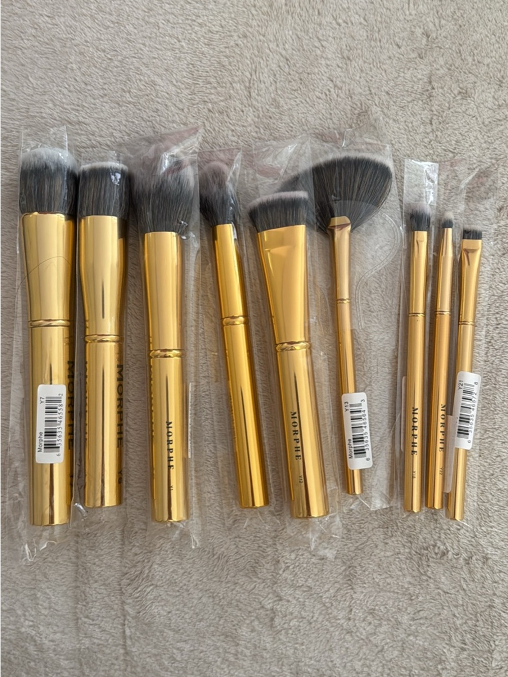 Morphe Gold 10-Piece Makeup Brush Set